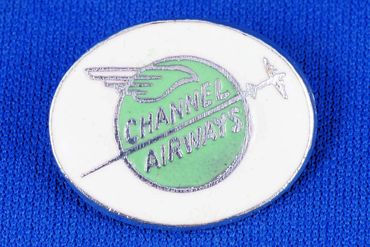 Channel Airways Enamel Badge by Squire