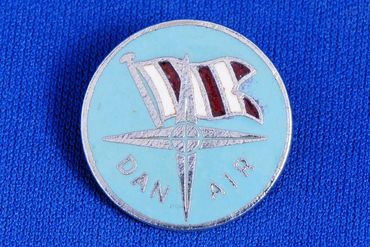 Dan Air Enamel Badge by Squire