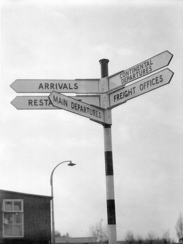 London Airport Signpost 1952