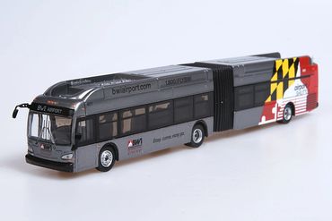 New Flyer XN60 Articulated Bus BWI Airport Iconic Replicas 87-0165