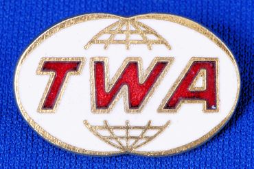 Trans World Airlines Enamel Badge by Squire