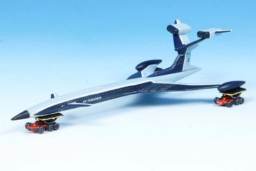Thunderbirds Fireflash with Mobile Elevation Vehicles 1,2,4. Konami 1:350th