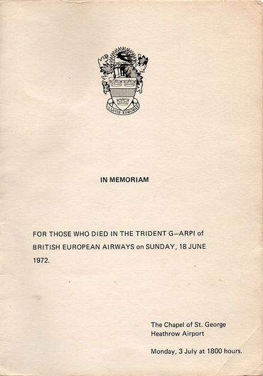 In Memorium BEA Trident G-ARPI