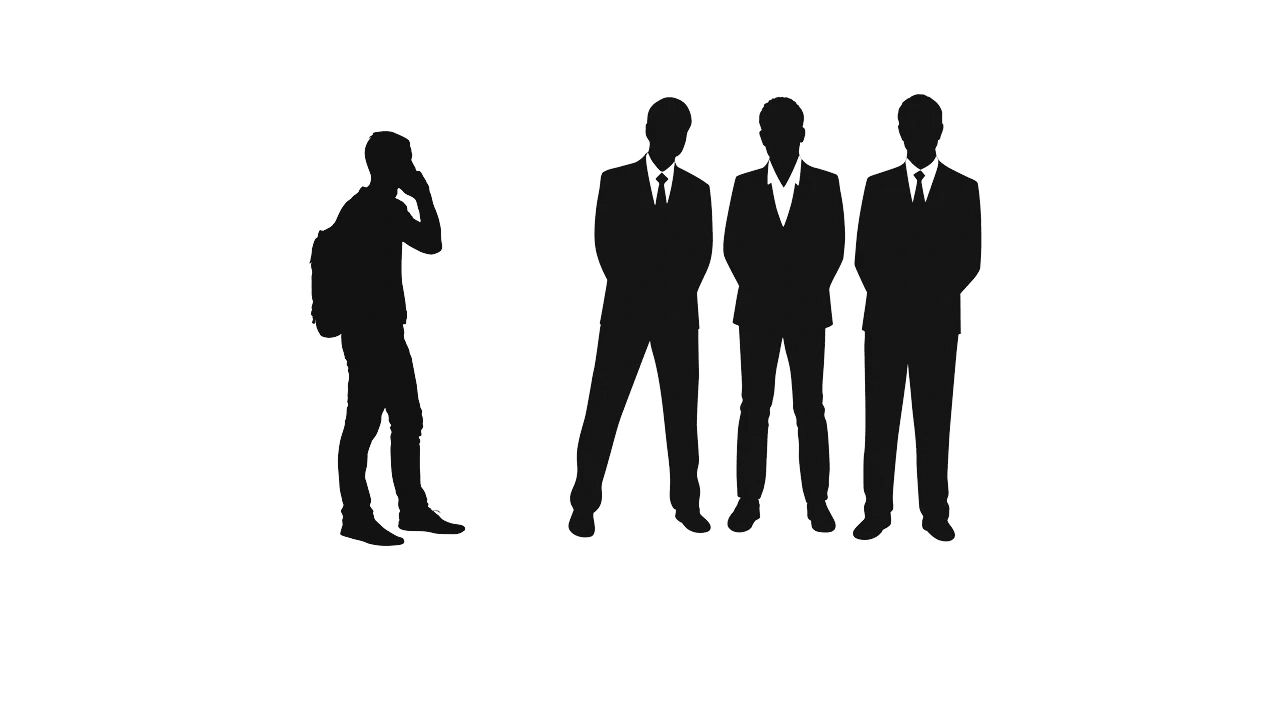 Young School Age & Young Men In Suites