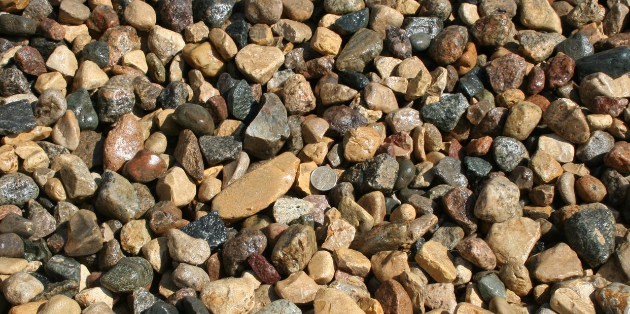 Multi-color 2" Dakota River Rock