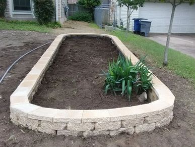 Windsor stone bed and minor planting
