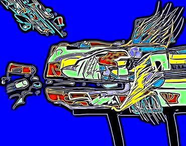 Marilyn Hill, Multi-disciplinary Artist, Digital Art, IPad Drawing,BEAST Creatures, Monsters