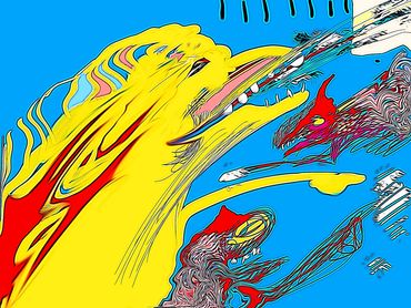 Marilyn Hill, Multi-disciplinary Artist, Digital Art, IPad Drawing,BEAST Creatures, Monsters