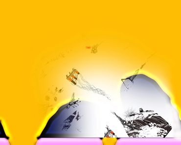 Marilyn Hill, Multi-disciplinary Artist, Digital Art, Drawing, Collage, IPad SHAPE DRAWINGS