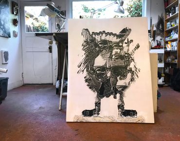 Marilyn Hill, Multi-disciplinary Artist, Digital Art, IPad Drawing,BEAST Creatures, Monsters