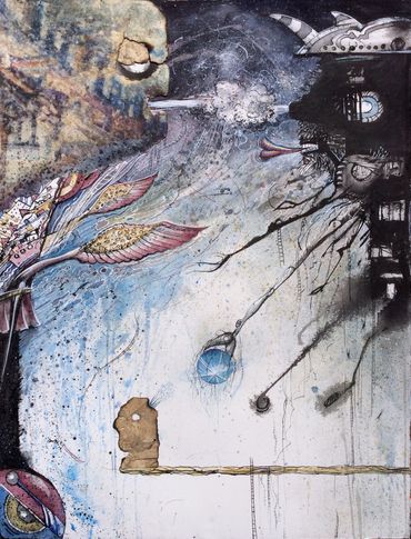 Marilyn Hill, Multi-disciplinary Artist, Watercolor, Ink, Collage 