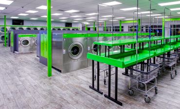 Interior of Mary’s Laundromart.