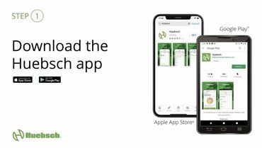 Download the Huebsch app.