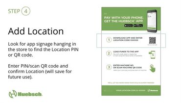Find your location for the Huebsch app.