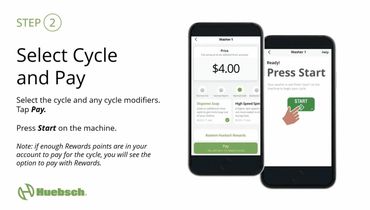 Pick cycle for your Huebsch washer.