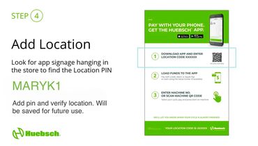 Add the Location for your Huebsch App