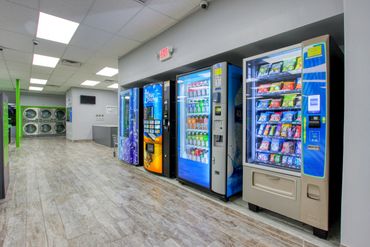 Vending machines at Mary’s Laundromart in Lauderdale Lakes.