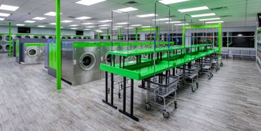 80 pound washers at Mary’s Laundromart in Lauderdale Lakes.