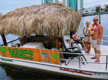 People going on a tiki ride
