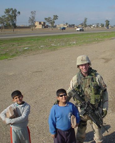 Mike Talia on patrol in Iraq.
