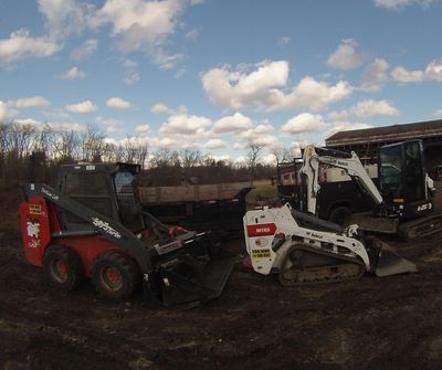 Skid steer, mini skid steer, min excavator for hire