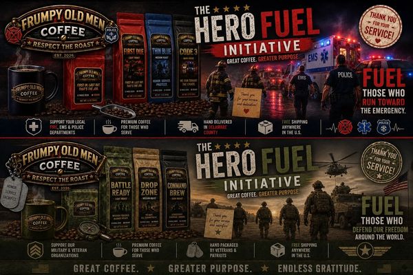 Coffee initiative supports emergency and military personnel with premium blends, honoring their service.