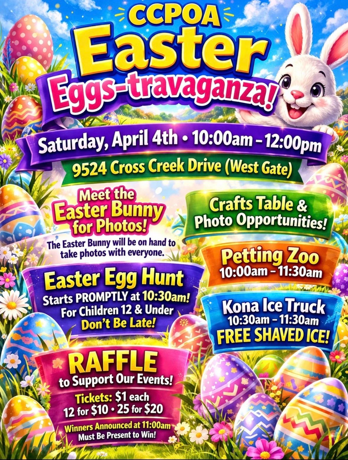 PARENTS: Register your children for the Egg Hunt by Sunday, March 29th here…
https://form.jotform.c