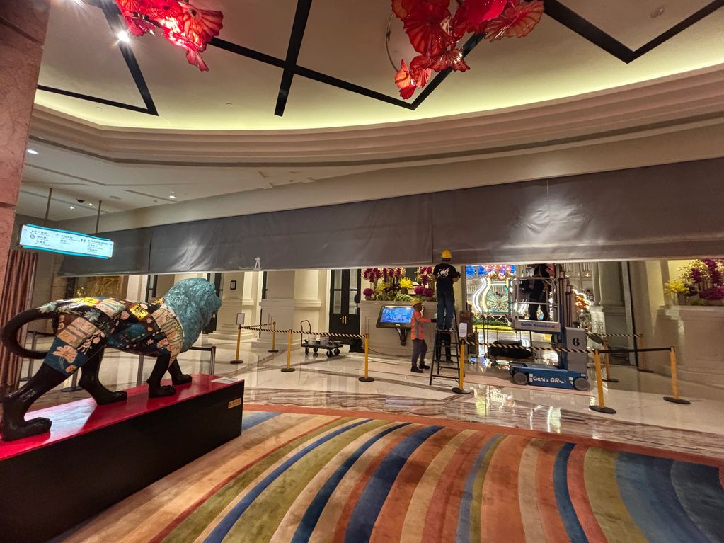 Repaired Smoke Curtain in MGM Macau (1)