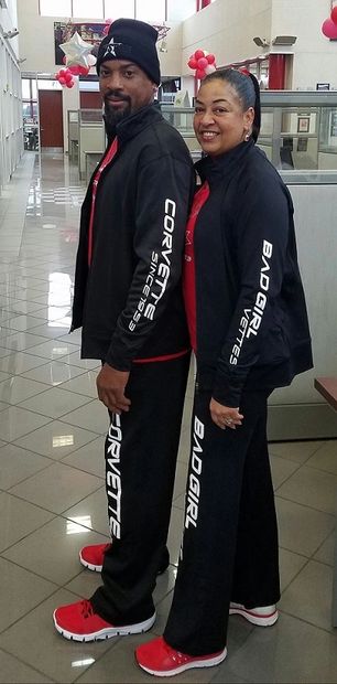 Red & Trigger sporting the unisex sweatsuit