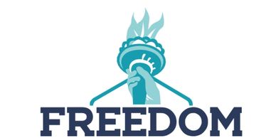 Freedom Challenge graphic - Lady Liberty's torch