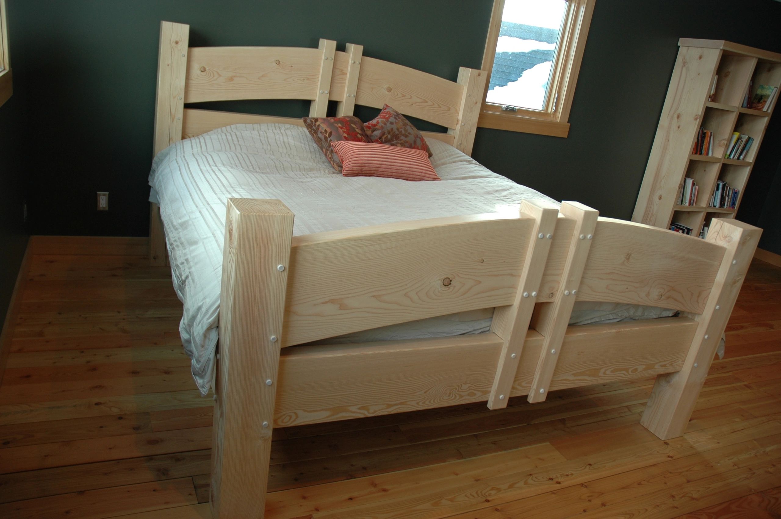 Queen Sized Custom Timber Frame Bed
