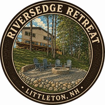 Logo for Riversedge Retreat in Littleton, NH.
