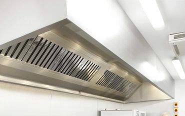 Commercial kitchen ventilation hood.