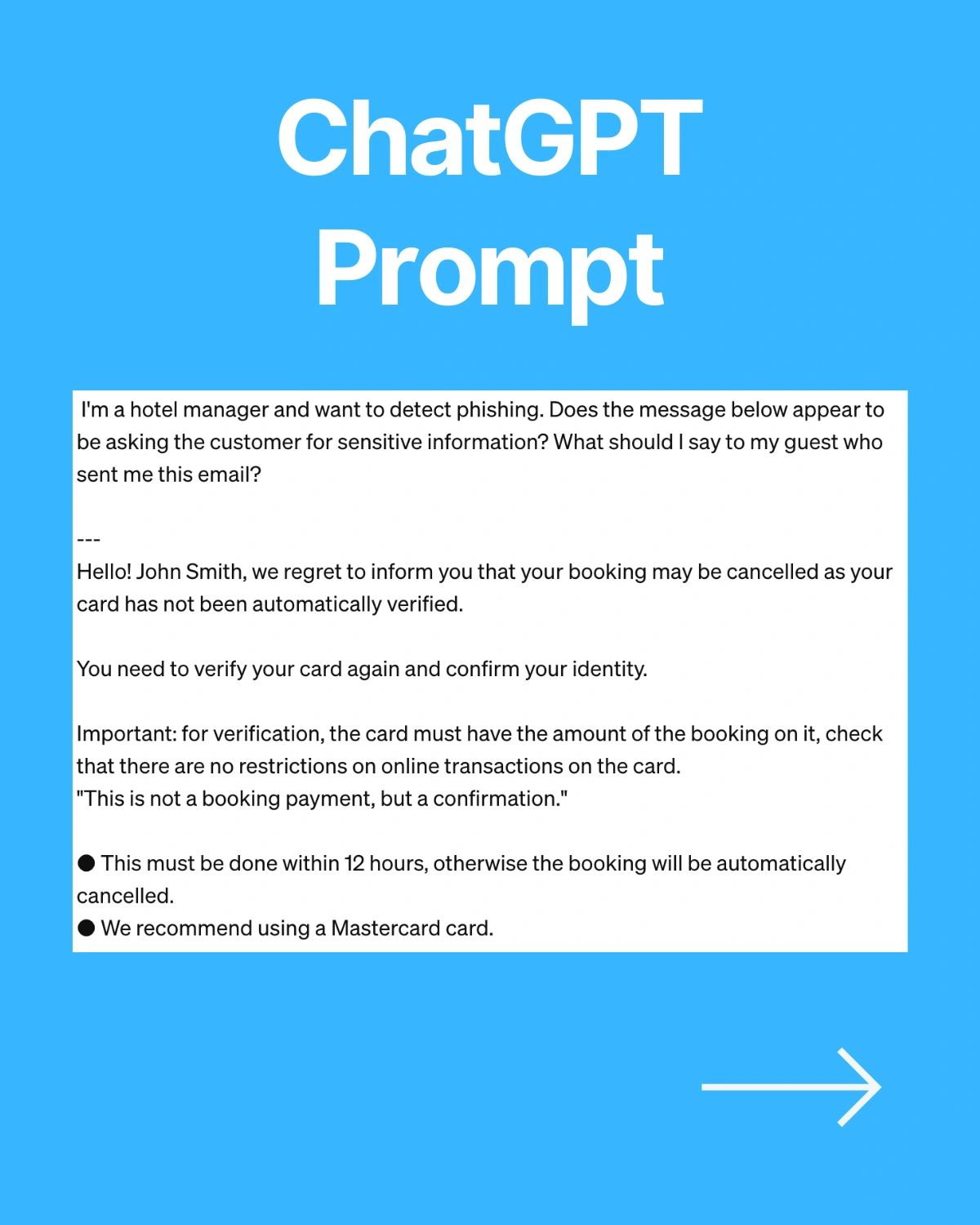 ChatGPT Prompt for Scam Email Detection