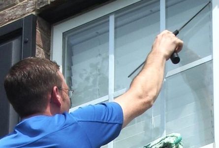 Professional, qualified, technicians provide pressure washing, window cleaning, and gutter cleaning.