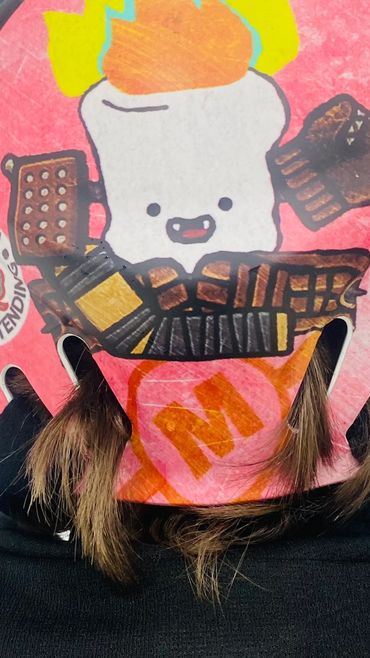 McGuire Goaltending logo on Young Goalies mask, Jamie McGuire, goalie school