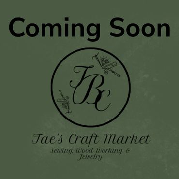 Tae's Craft Market logo with 'Coming Soon' announcement.