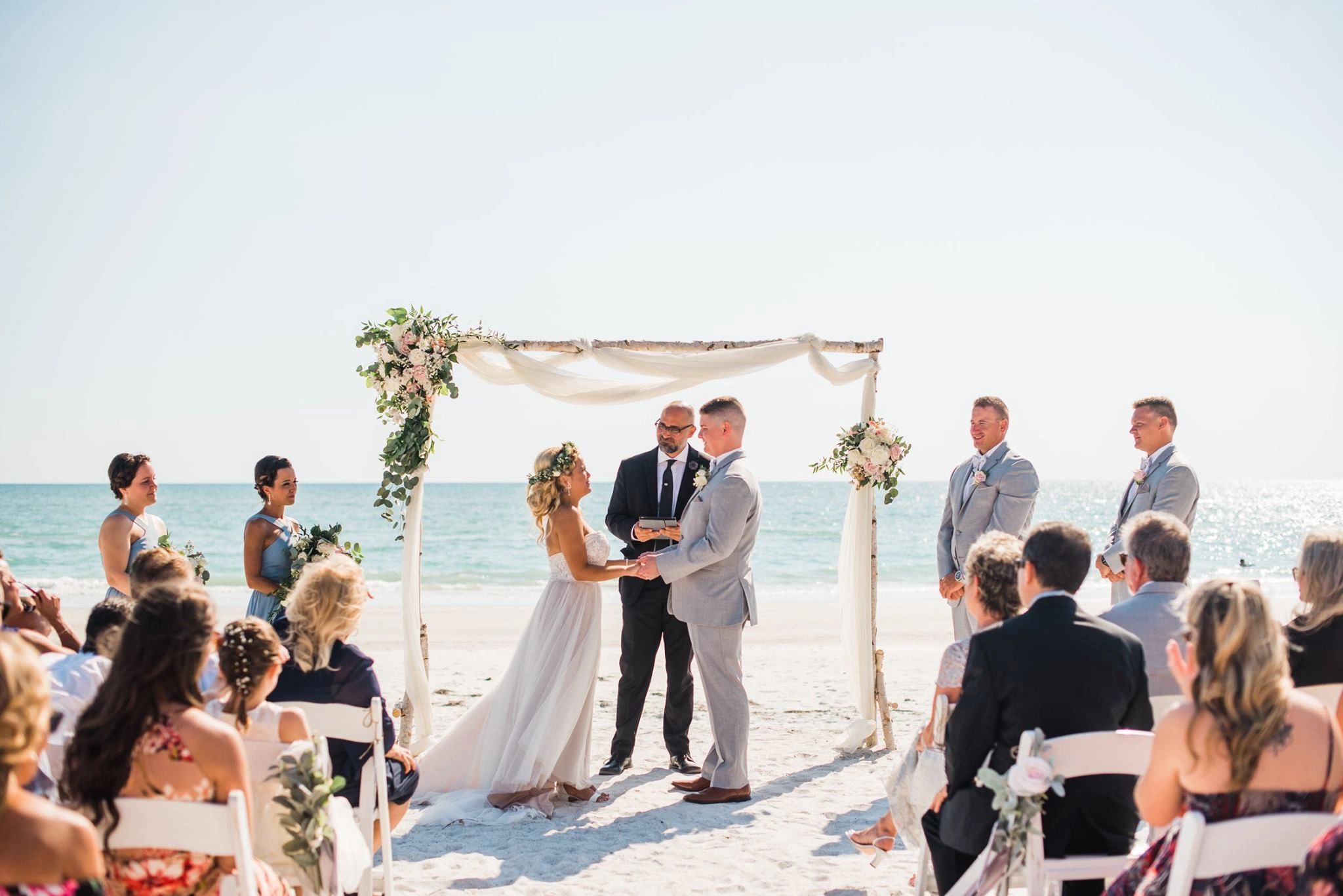Florida Beach Weddings, Wedding Officiant, Elopement, Ceremony, Tampa Bay, Same-Sex Wedding, 
