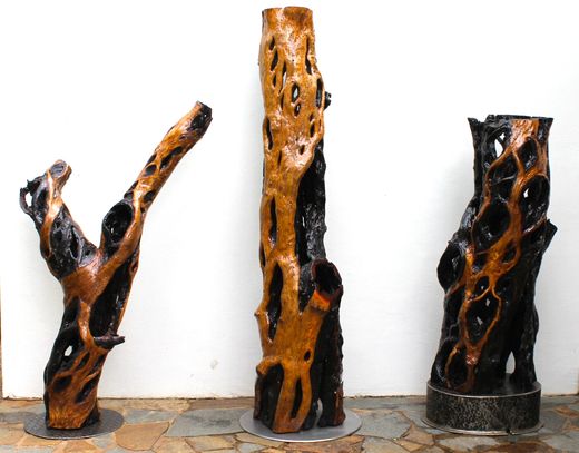 3 Piecesf Natura Australan Art - Wooden Sculptures