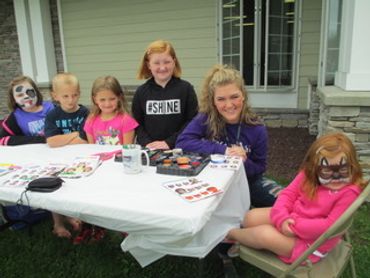 fundraiser, kids, party, fun, face paint, face painter, scranton, charity, scholarship, car show