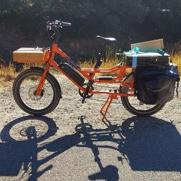 My eBike outftitted for painting!