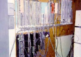 Before prior to KCCi phone system install structured cabling CAT 5 5e 6 7 fiber optic Installation