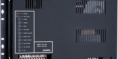 Overhead paging system PA public address Bogen TPU250B amplifier sales Install cable wire Repair fix