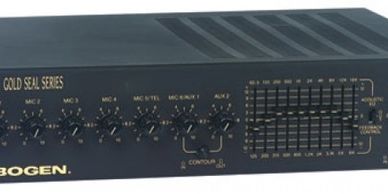 Overhead paging system PA public address Bogen GS500D amplifier sales Install cable Repair mixer fix