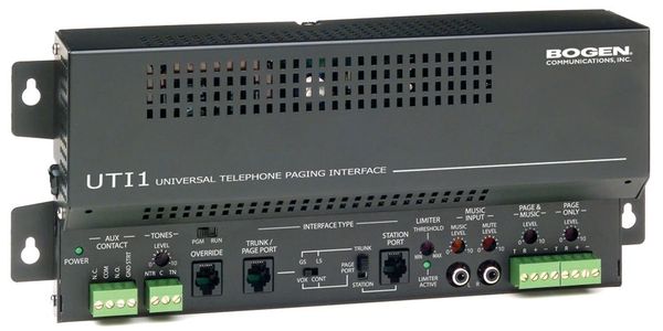 Overhead paging system PA public address Bogen UTi1 amplifier sales Install cable wire Repair fix