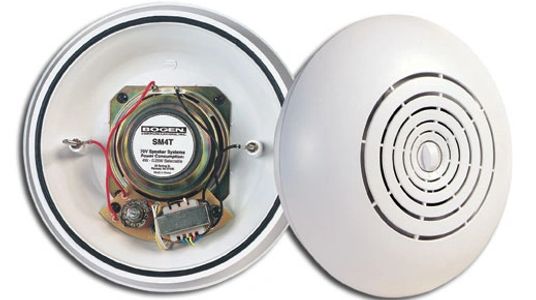 Overhead paging system PA public address Bogen amplifier Surface-Mount speaker sales install repair