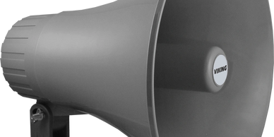 Overhead paging system PA public address Viking amplifier horn speaker volume sales install weather