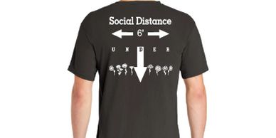 Social Distance Tee Shirts