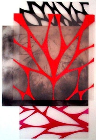 #. "Untitled" Painted Plexi Aprox. 5'h. *Available