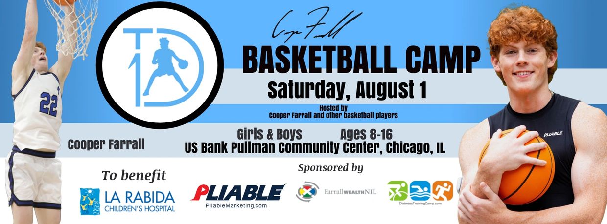 Cooper Farrall Basketball Camp for kids ages 8-16 in Chicago on August 1.